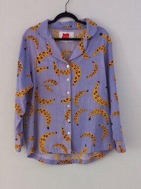 PERIODICAL pyjama style shirt with banana print
